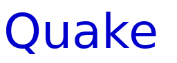 Quake & Shake Condensed fonte